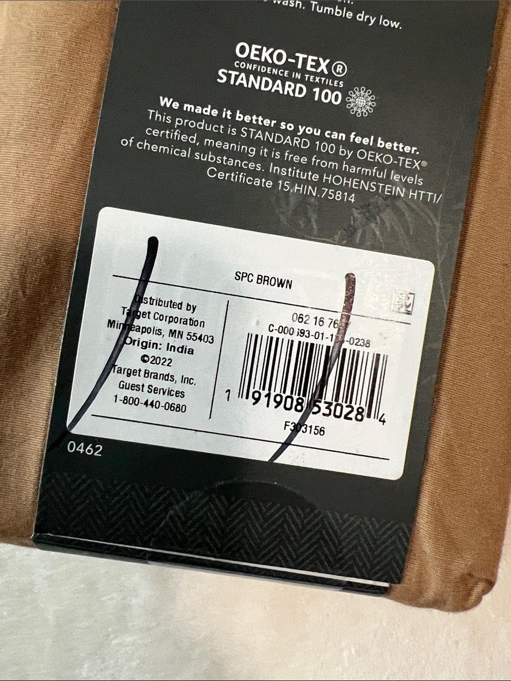 2 Threshold Ultra Soft Pillowcases - Tan/Brown - Picture 2 of 4